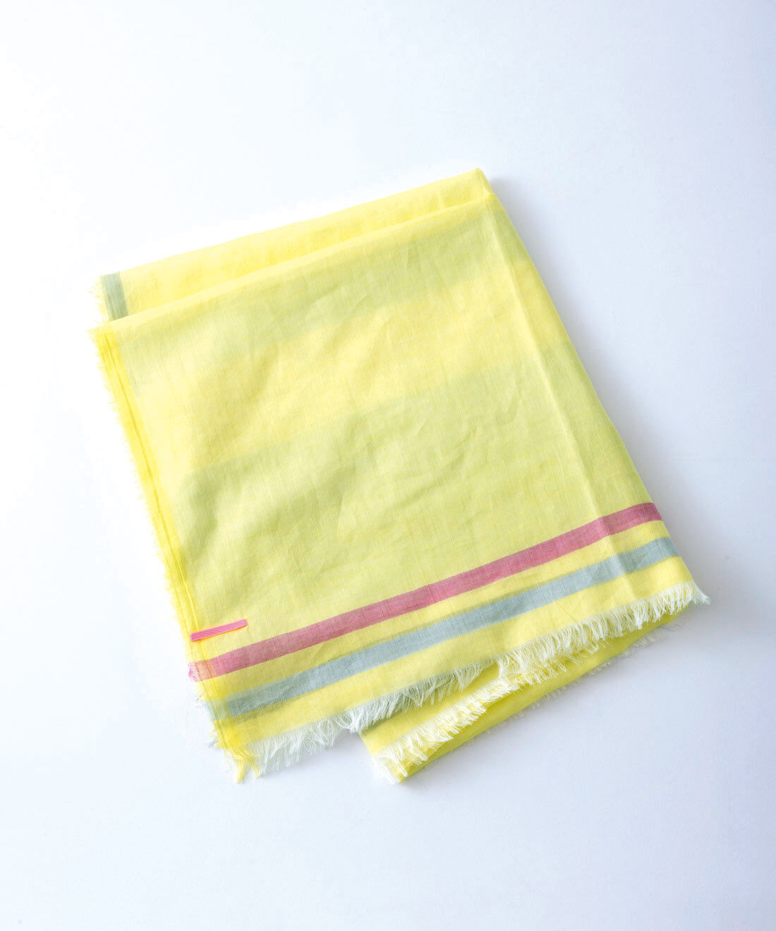 ＆Stories|テキスタイルデザイナーと作った 播州織のそよ風みたいなストール〈レモンイエロー〉[日本製]