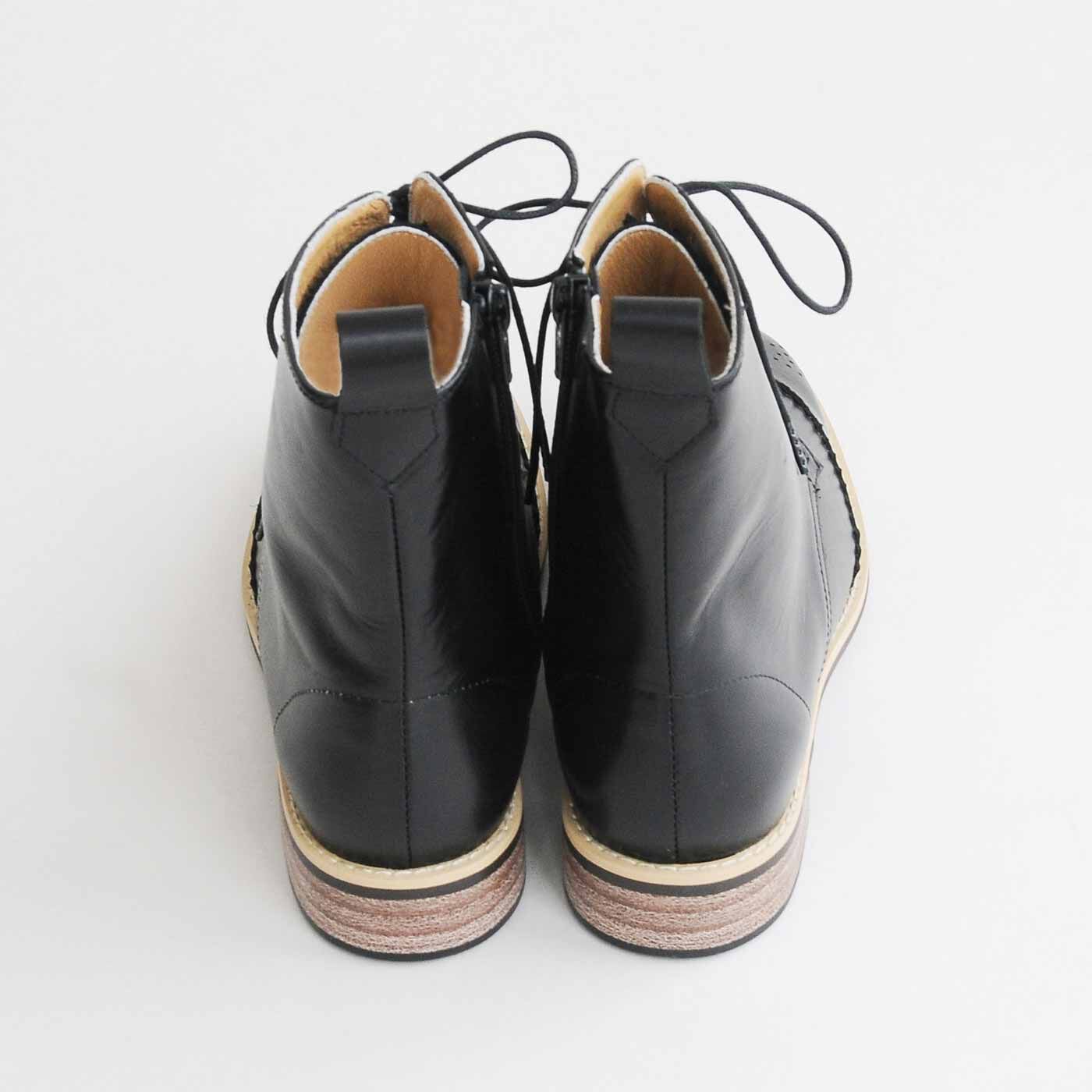 ＆Stories|長田靴職人が叶えた 理想の本革ウィングチップブーツ〈クラシックブラック〉[本革 ブーツ：日本製]