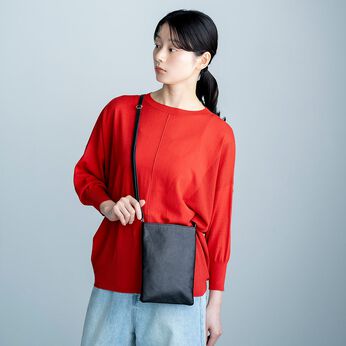 ＆Stories | 職人本革ポシェットペリドットライム色