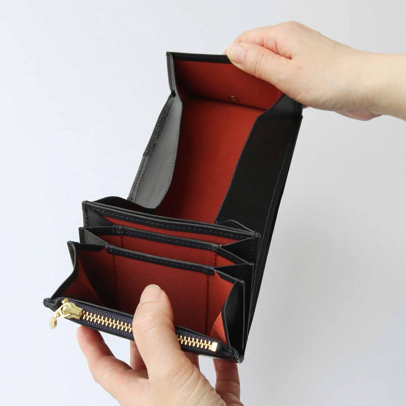 ＆Stories|財布職人が作った 職人本革のタスカウォレット〈ダークネイビー〉