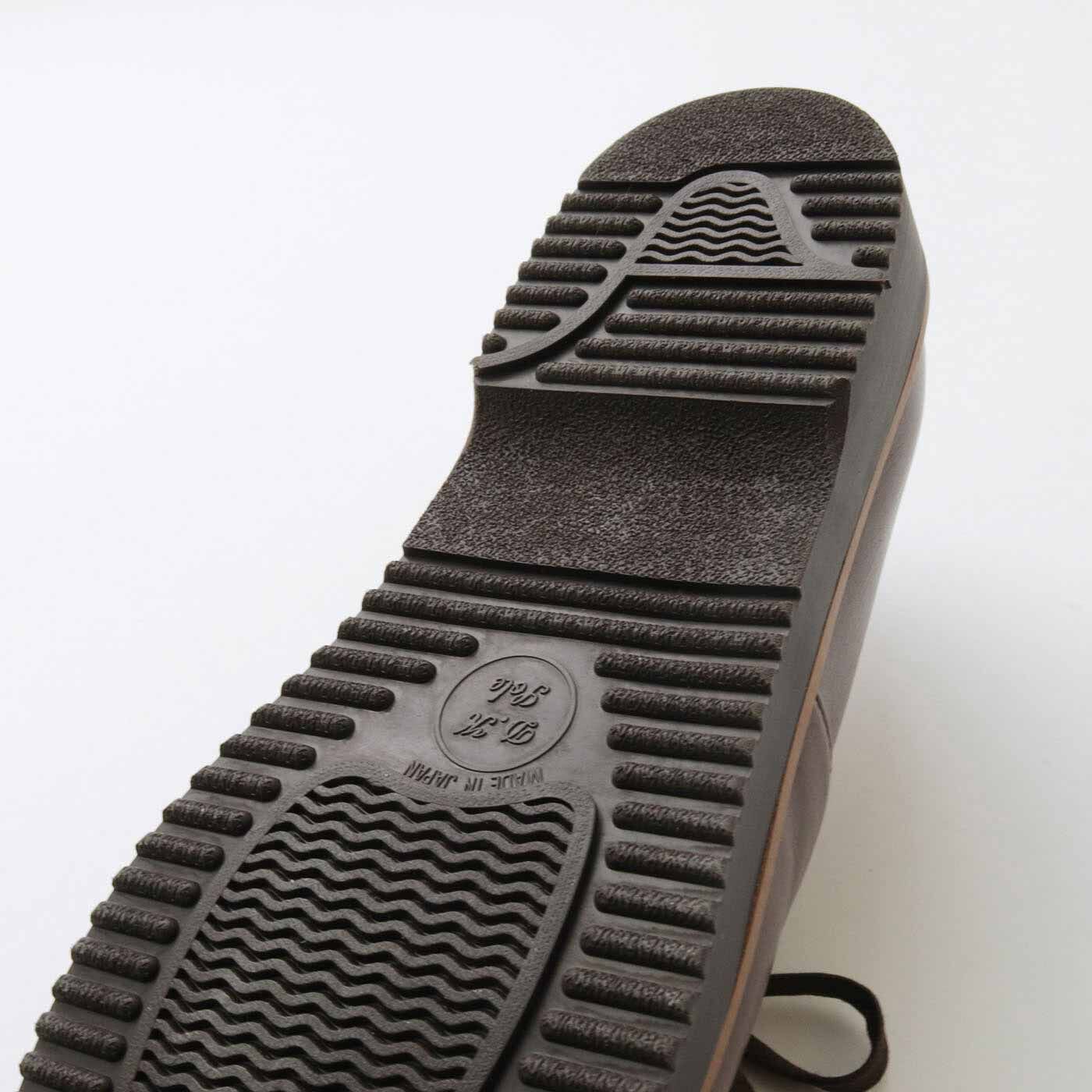 ＆Stories|長田の靴職人と靴デザイナーが作った 職人本革のポストマンシューズ〈マホガニーブラウン〉[本革　靴：日本製]