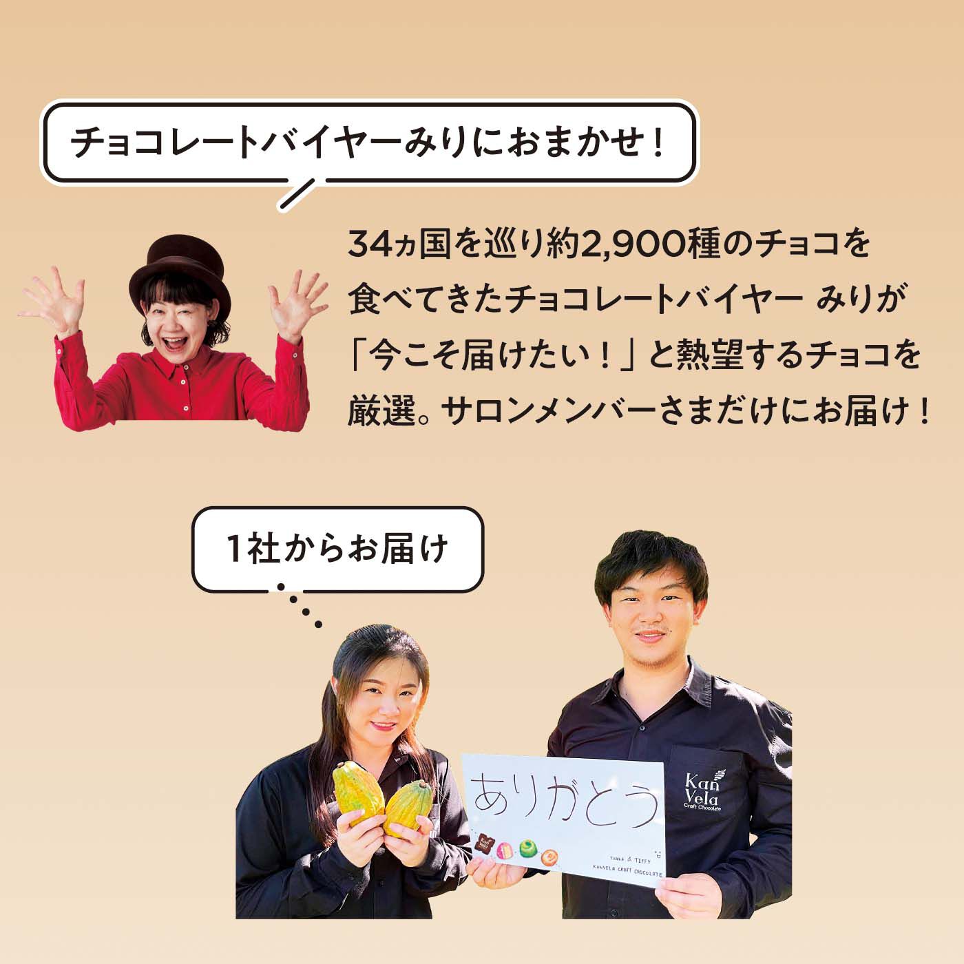 幸福のチョコレート|幸福のチョコレート メンバーサロン　タイのカカオ農園ショコラティエからお届け 絶品チョコ＆チョコスイーツ〈6ヵ月コース〉