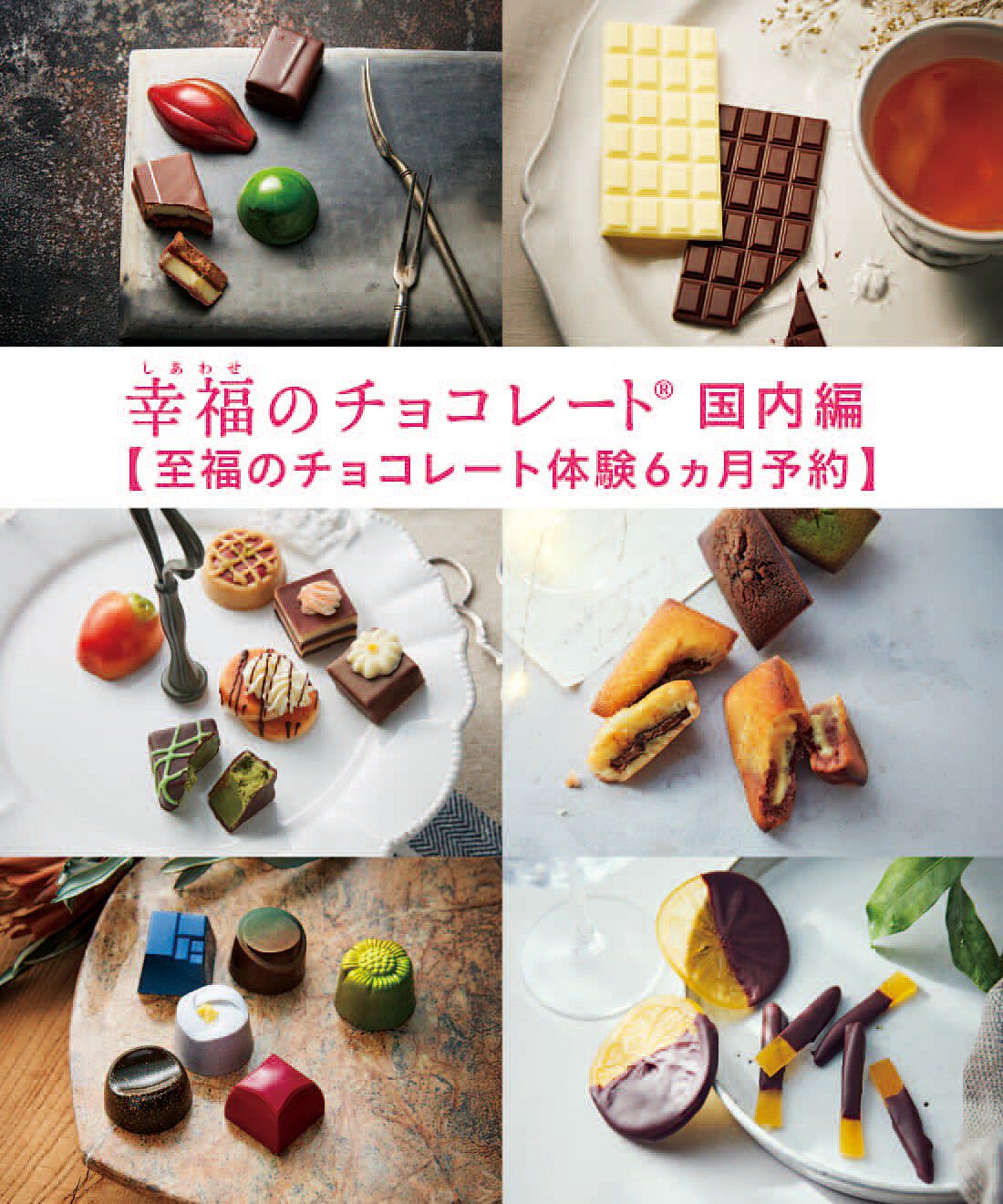 幸福のチョコレート|月に一度のご褒美チョコ 至福のチョコライフ予約便 〈6ヵ月コース〉