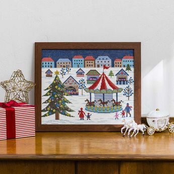 クチュリエスペシャル | クリスマスマーケットの楽しいクロスステッチ