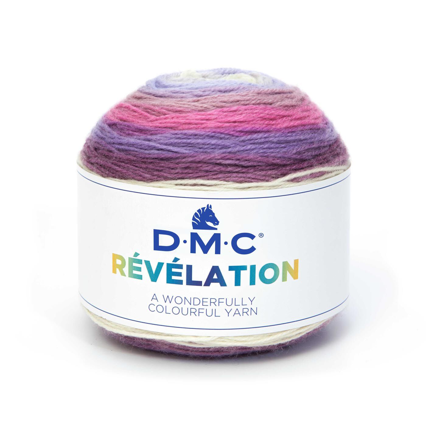 Couturier special|色の変化が楽しい　マルチカラー毛糸　REVELATION（レベレーション）ストールのレシピ付き|1.ピンクパープル