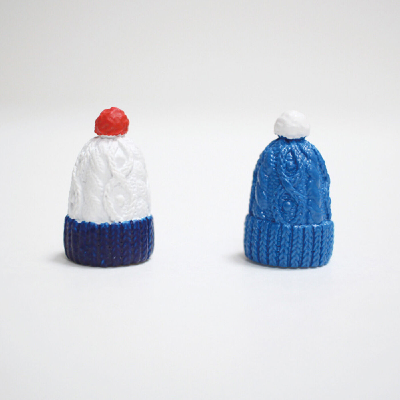 Couturier special|ニット帽の形がかわいい　編み針キャップ２個セット|2.ネイビー