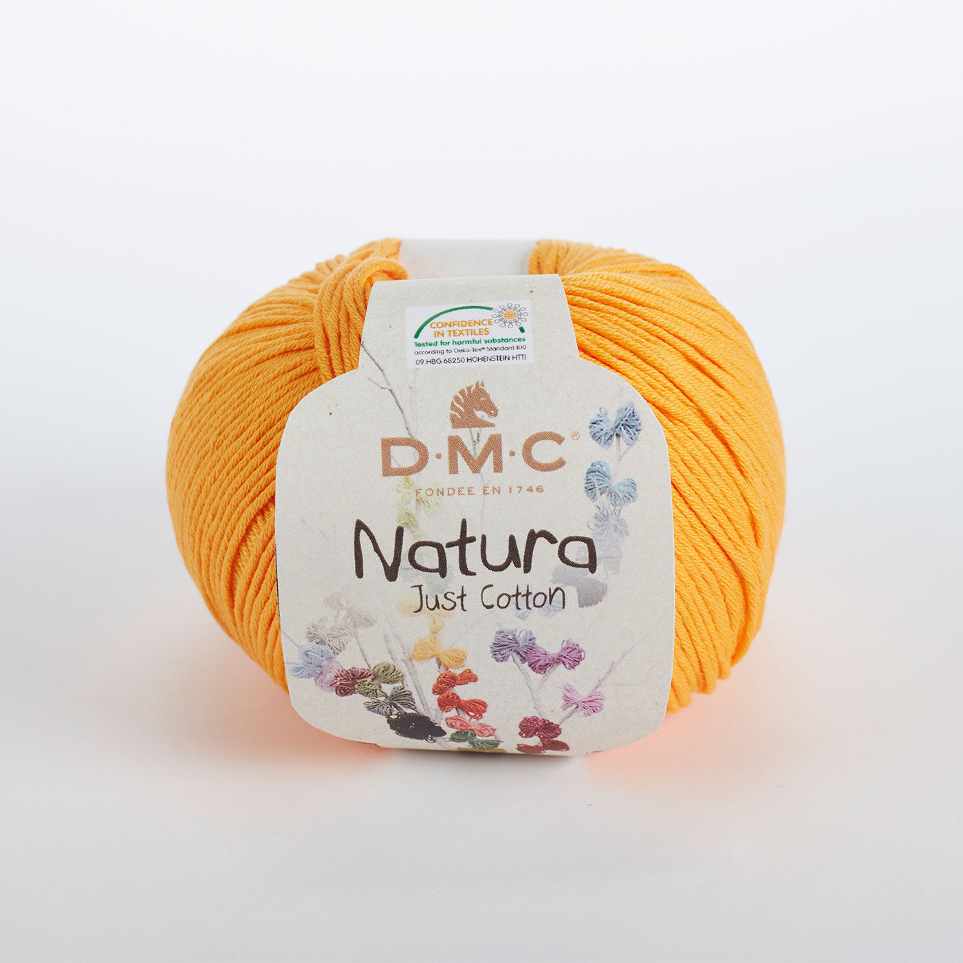 Couturier special|ＤＭＣ Ｎａｔｕｒａ（ナチュラ）で編む方眼編み水玉バッグキット|2.イエロー