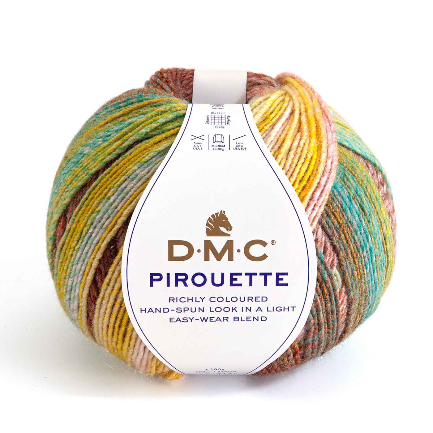 Couturier special|美しい色の段染め糸　DMC PIROUETTE（ピルエット）大判ブランケットのレシピ付き