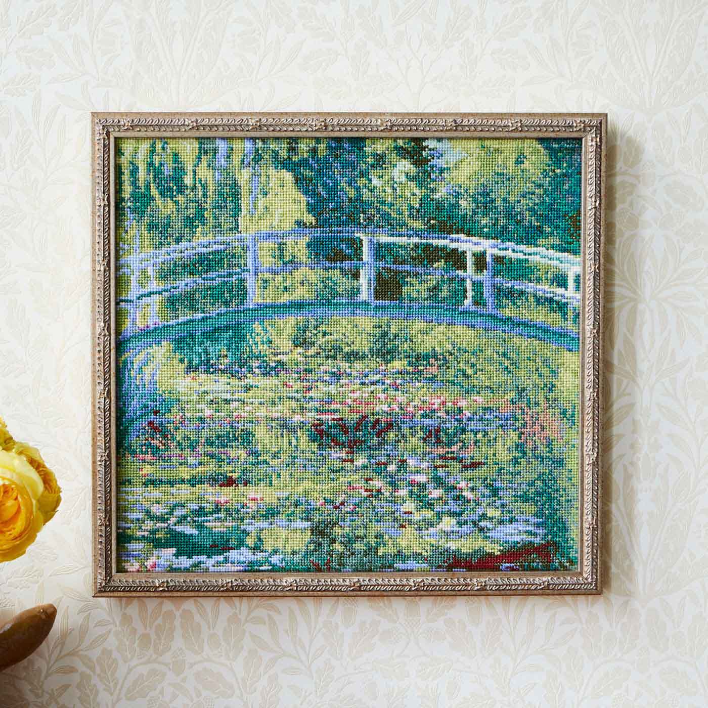 Couturier special|自然の美しさに魅せられて　 クロード・モネ「睡蓮の池」クロスステッチキット（大）
