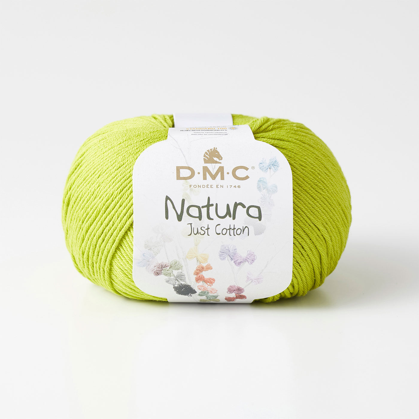 Couturier special|ＤＭＣ Ｎａｔｕｒａ（ナチュラ）で編む方眼編み水玉バッグキット|3：ライム