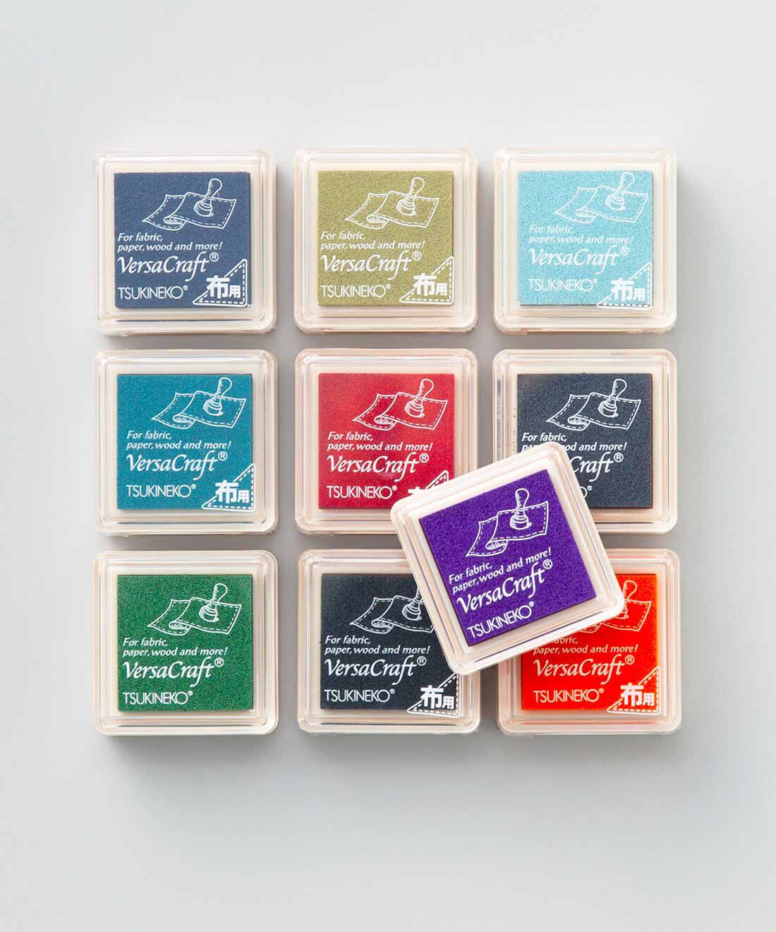 SeeMONO|布にも使える インクパッド10色セット|・1回のお届けセット例です。