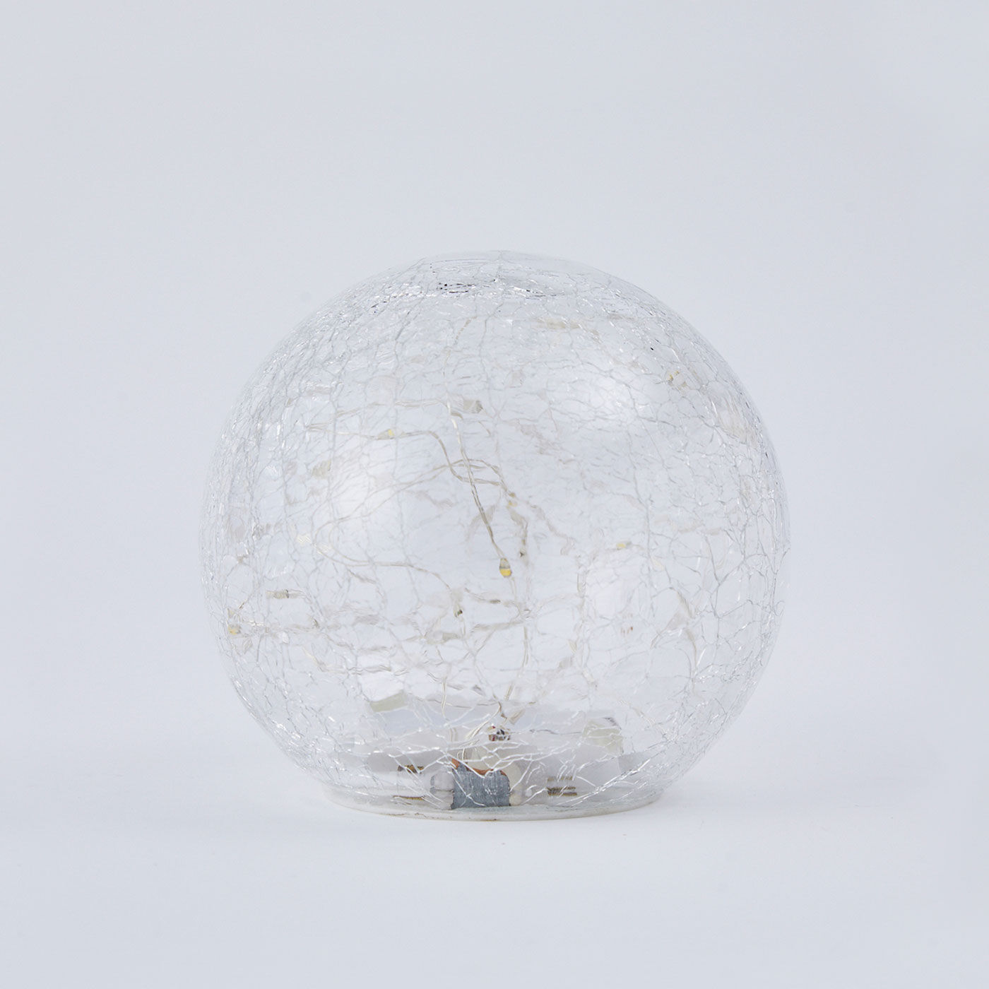 SeeMONO|お部屋を光でデコレーション　クラック加工をほどこした球体ＬＥＤライト〈Ｓ〉|消灯時