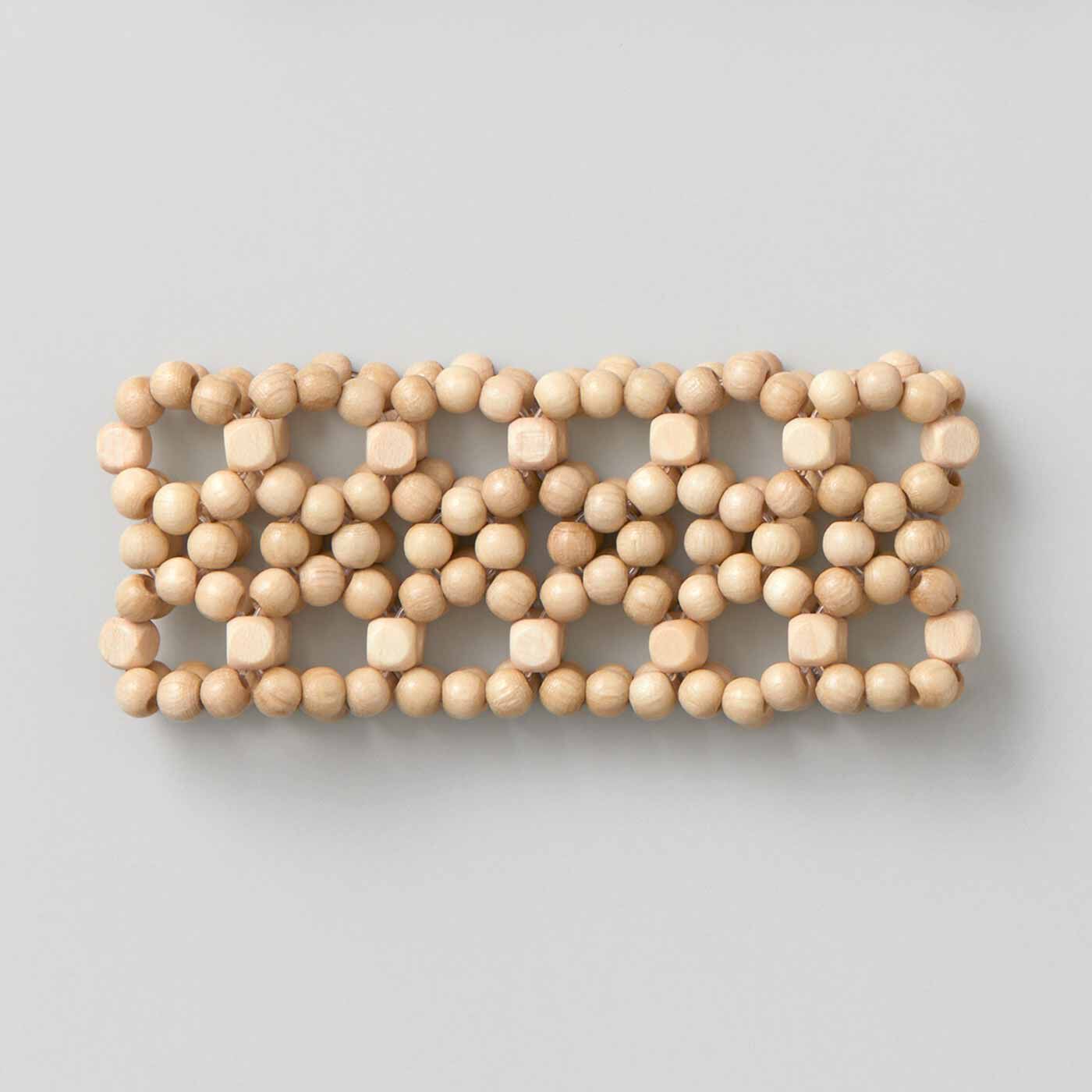 SeeMONO|通して編んで 透かし模様を楽しむ ウッドビーズのブレスレットキットの会|CROCHET