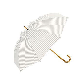 SeeMONO | 晴雨兼用 ストライプの傘 (グレージュ)