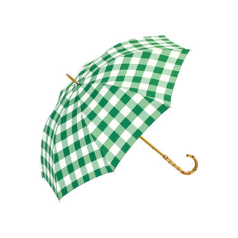 SeeMONO | 晴雨兼用 ギンガムチェックの傘 (グリーン)