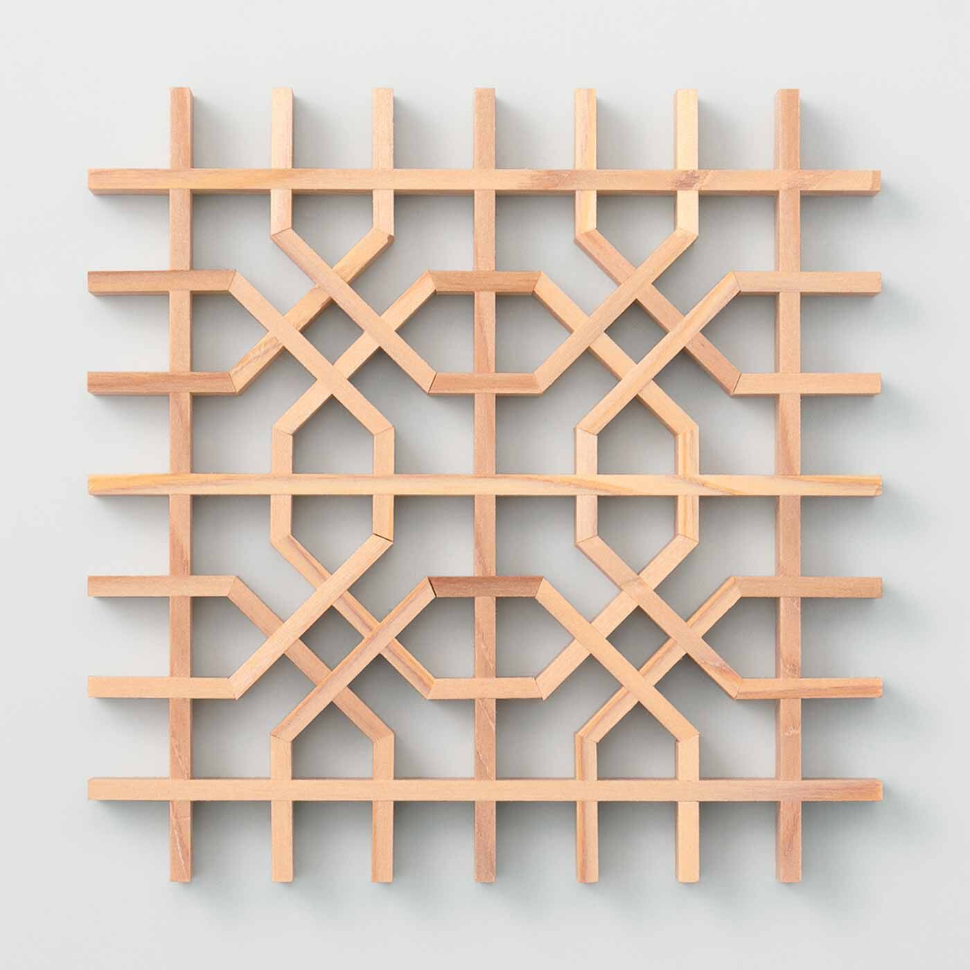 SeeMONO|建具職人さんと作った 組子細工のコースターキットの会〈中級編〉|八角つなぎ