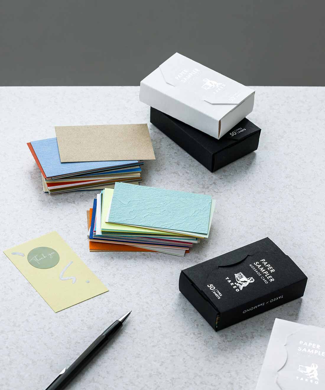SeeMONO|紙の専門商社竹尾監修 紙見本みたいなメッセージカードセットの会