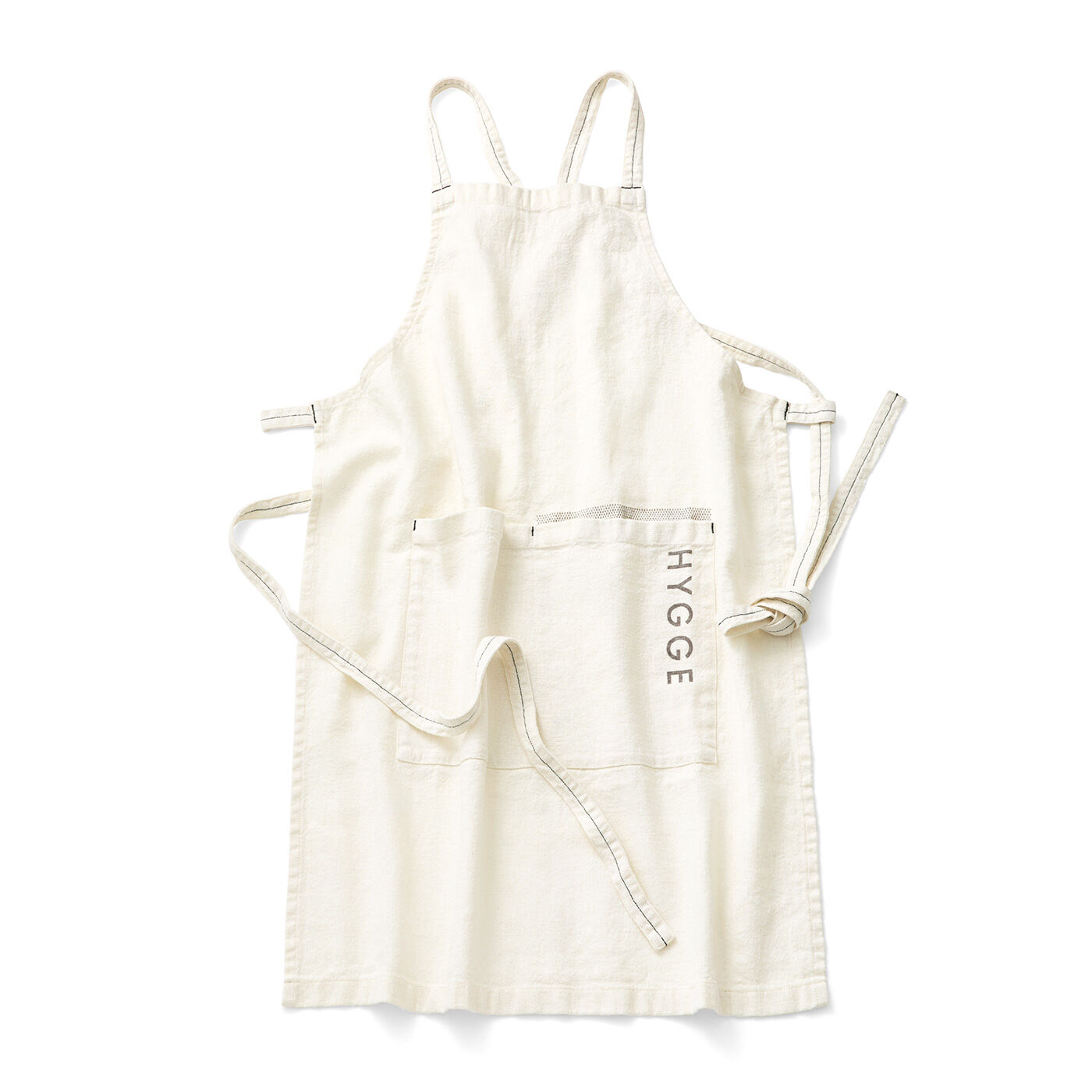 SeeMONO[シーモノ］|心地よいおうち時間 綿麻素材のHYGGEエプロン〈WHITE〉|WHITE