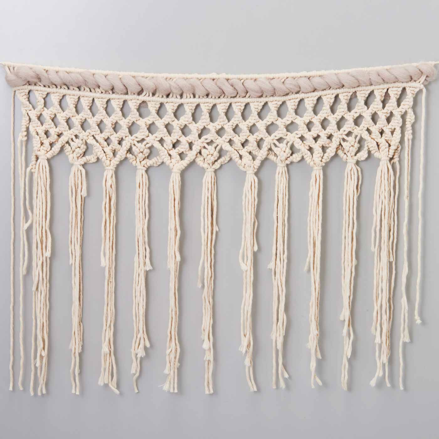 SeeMONO|やわらかい甘撚（よ）り糸で作る マクラメガーランドキットの会|ねじり結びとスマック織り