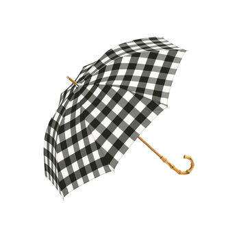 SeeMONO | 晴雨兼用 ギンガムチェックの傘 (ブラック)