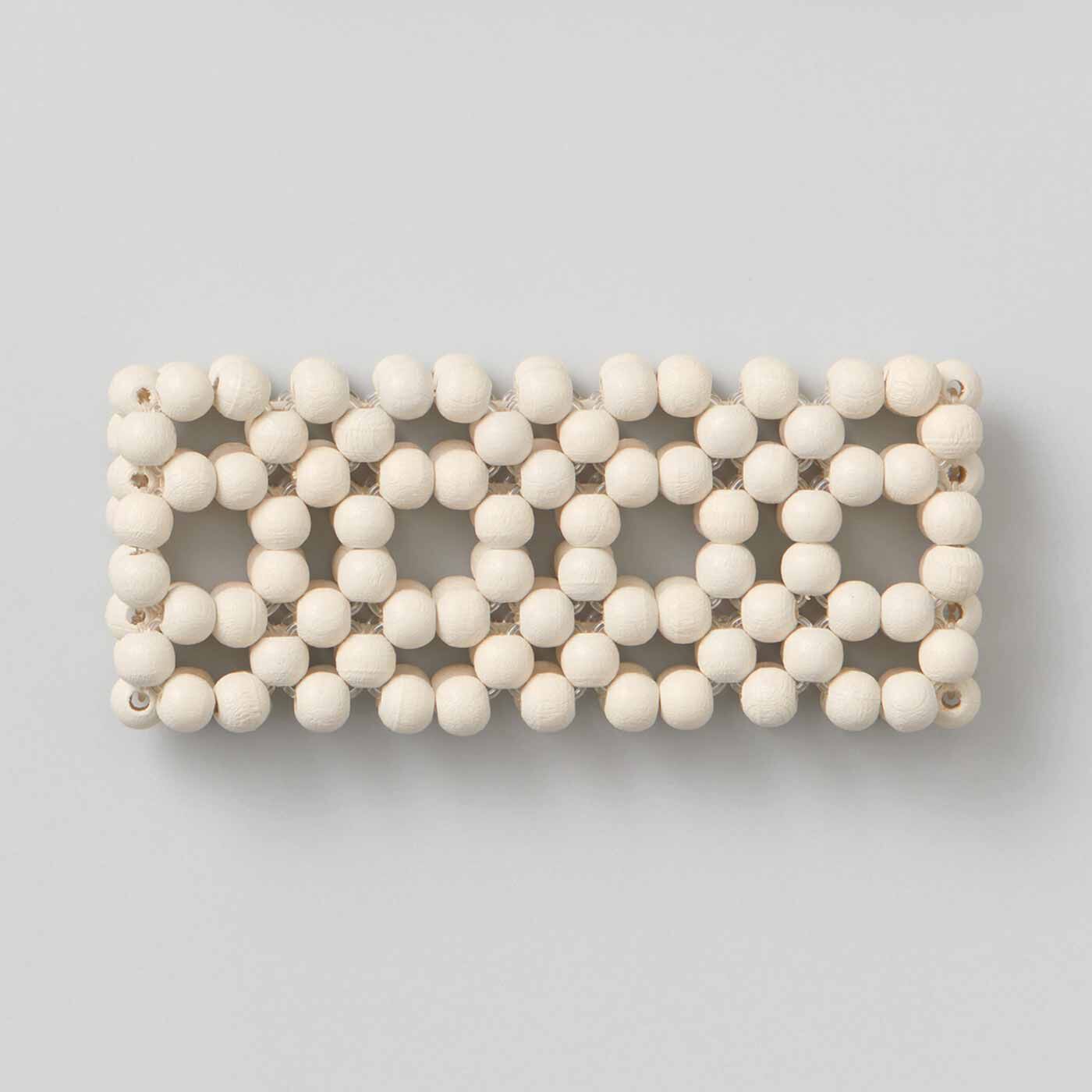 SeeMONO|通して編んで 透かし模様を楽しむ ウッドビーズのブレスレットキットの会|LACE