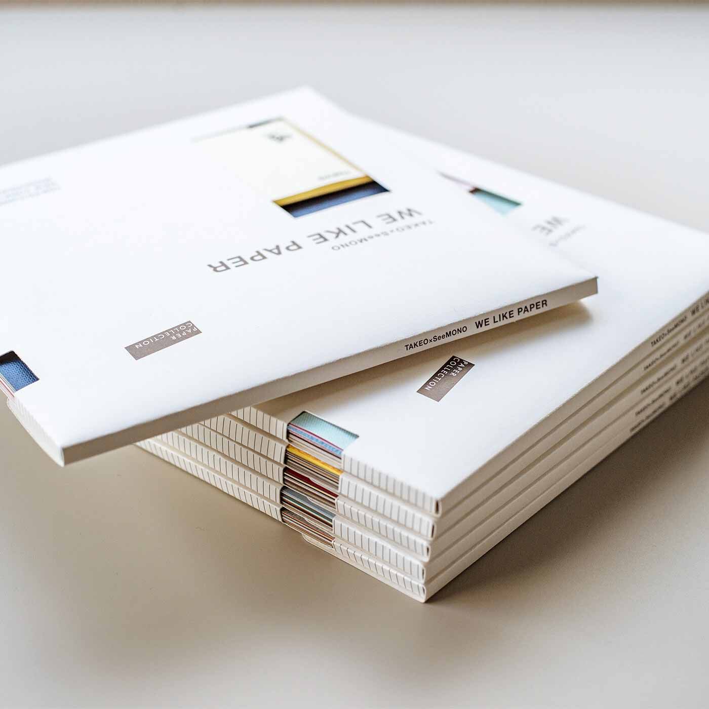 SeeMONO|紙の専門商社 竹尾 監修 世界6都市をイメージした紙コレクション＆テンプレートの会|小窓から中の紙が見える、こだわりのパッケージに入れてお届けします。
