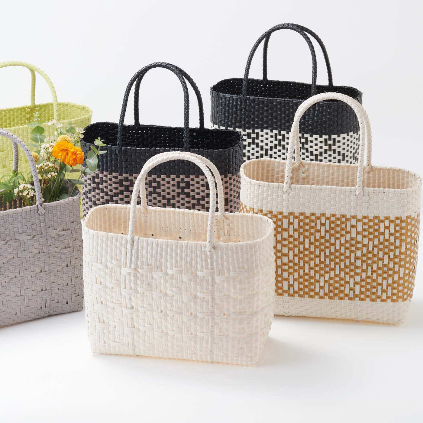 フェリシモ 手芸キット ペーパーヤーンで作るかごバッグの会 4
