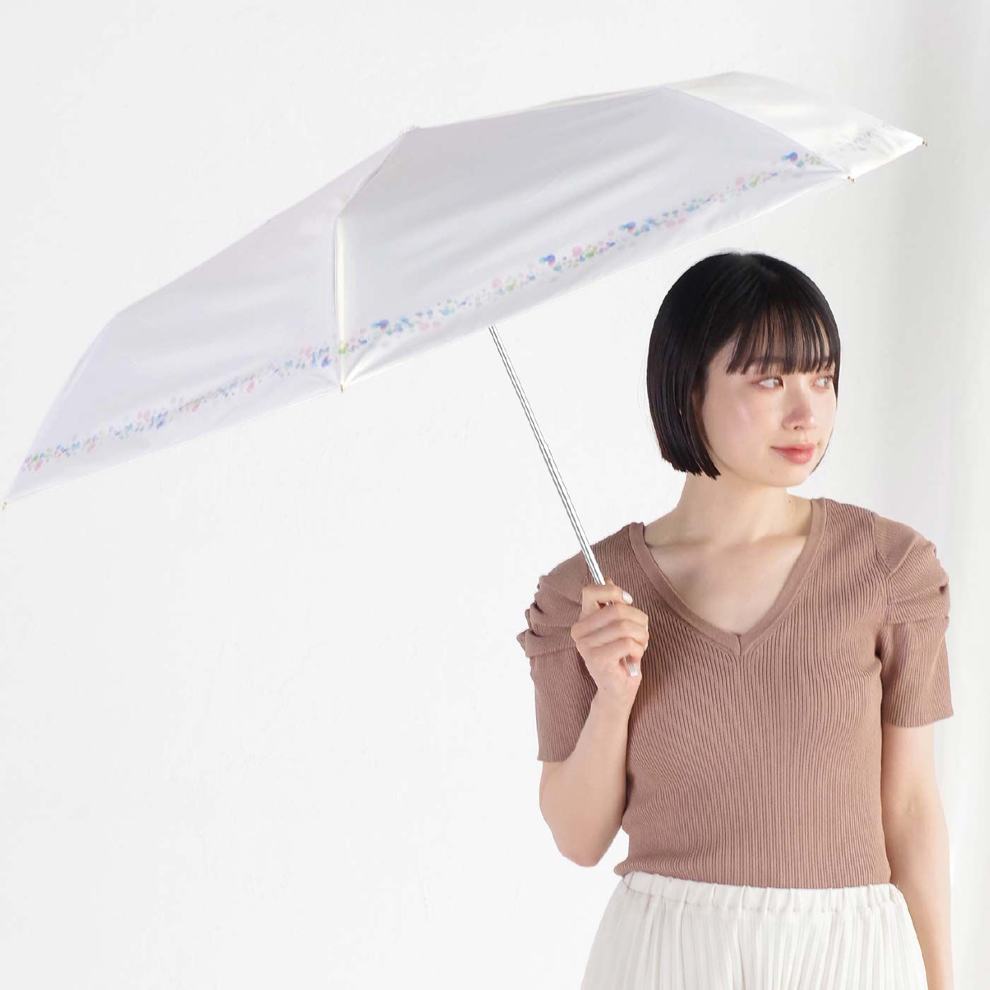FELISSIMO PARTNERS|折りたたみ晴雨兼用日傘　バブル