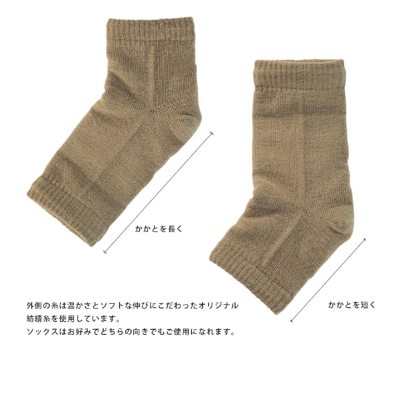 FELISSIMO PARTNERS|おやすみ中もかかとケア　かかとシート付きカバーソックス