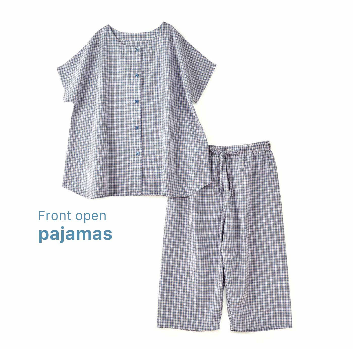 FELISSIMO PARTNERS|快適に過ごせる　さわやか素材の前開きパジャマ