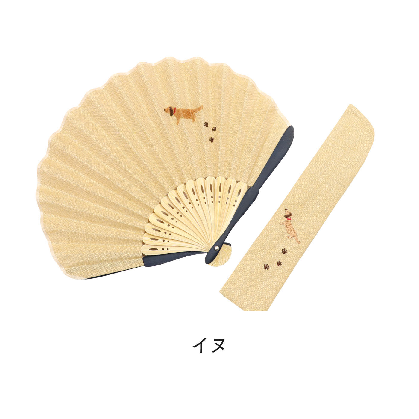 FELISSIMO PARTNERS|京都　白竹堂のシェル型扇子　ステッチステッチ