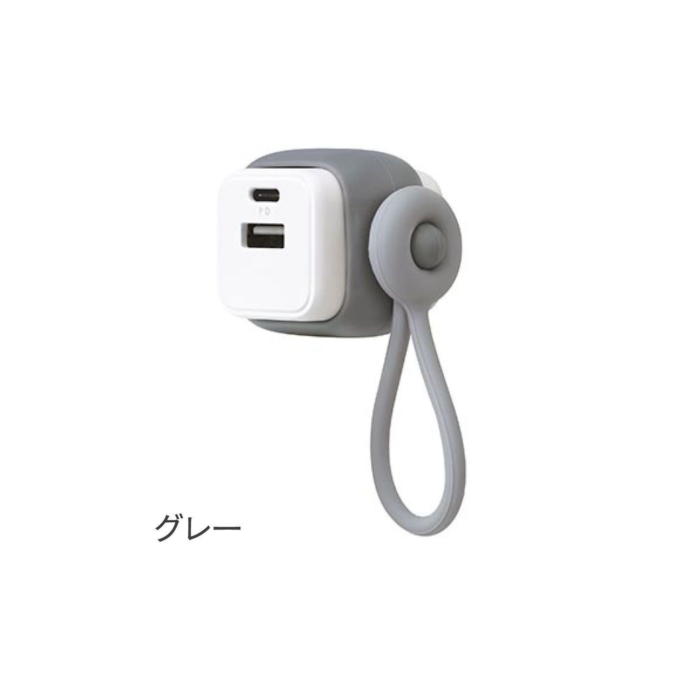 FELISSIMO PARTNERS|丸いケーブルリングがかわいいＵＳＢ充電器タイプＡ＆Ｃ