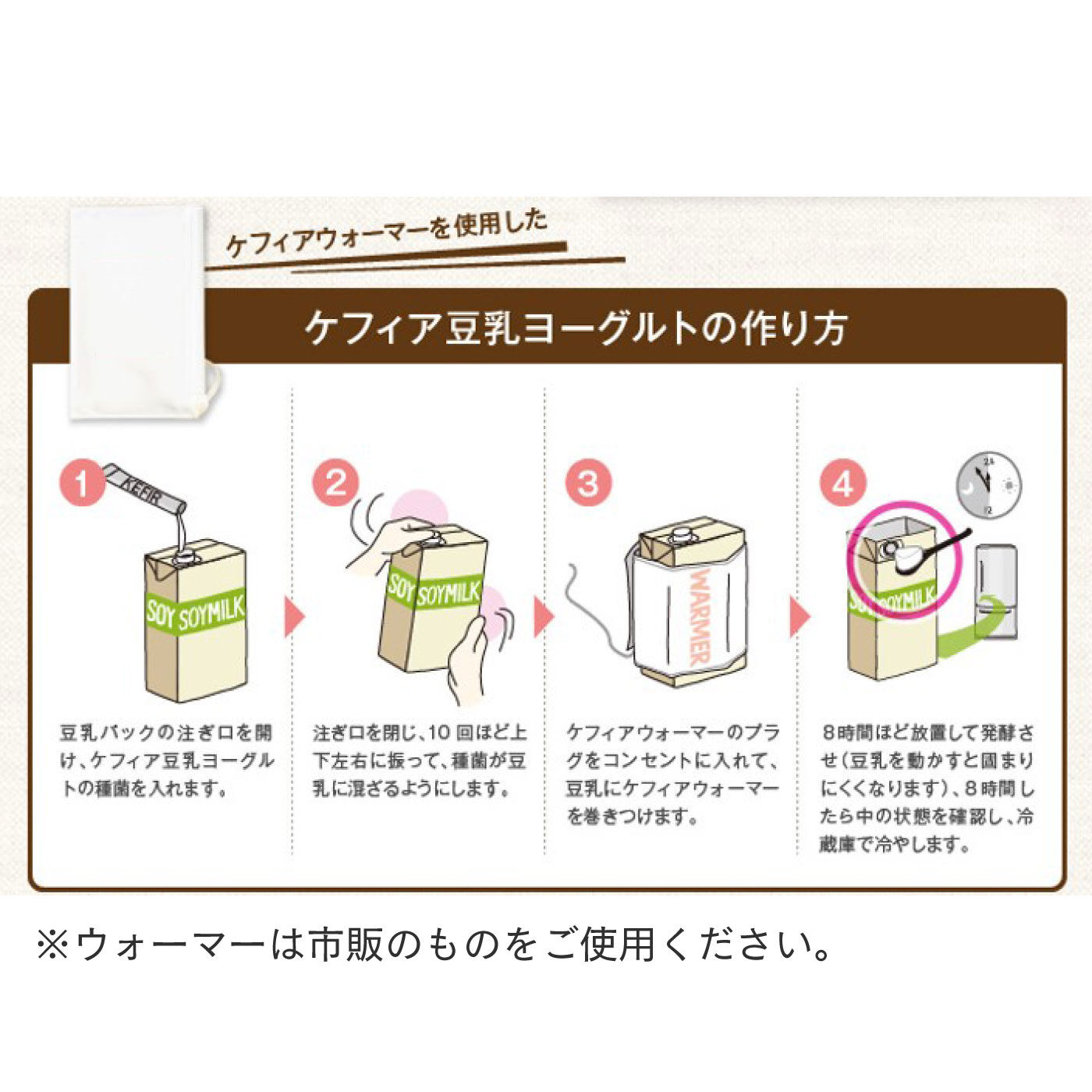 正規取扱店 2000円ポッキリ 送料無料 メール便対応 代引き決済 日時指定不可 ケフィア豆乳ヨーグルト 豆乳ケフィアヨーグルト 種菌 豆乳ケフィア  国内製造 種菌4ｇ×6包入 乳酸菌５種×酵母 3種 ケフィアヨーグルト種菌 サプリエ 店長オススメ