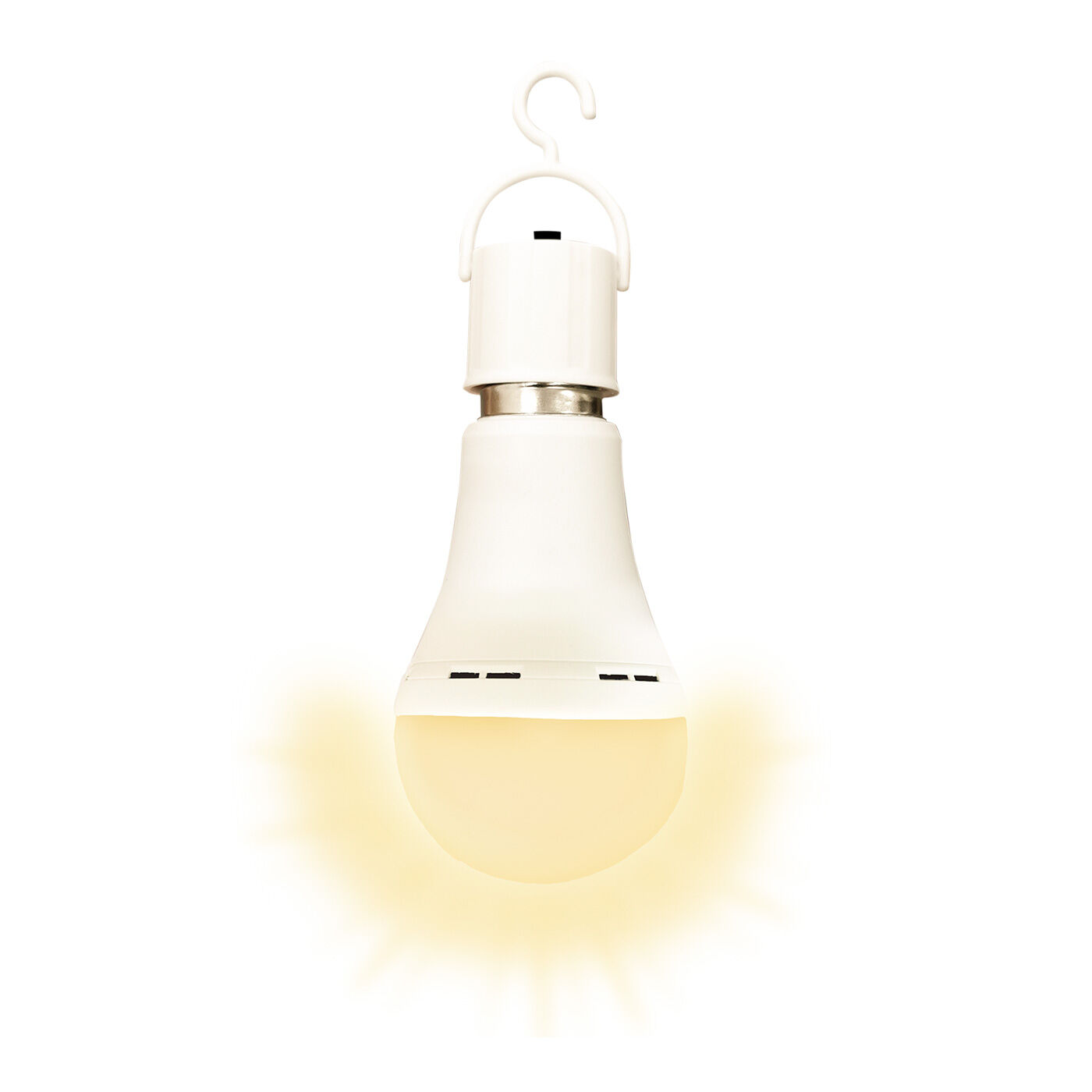 FELISSIMO PARTNERS|停電しても明るいLED電球 燈（あかり）まもるくん|付属のスイッチ付きフックを使用すればランタンに。