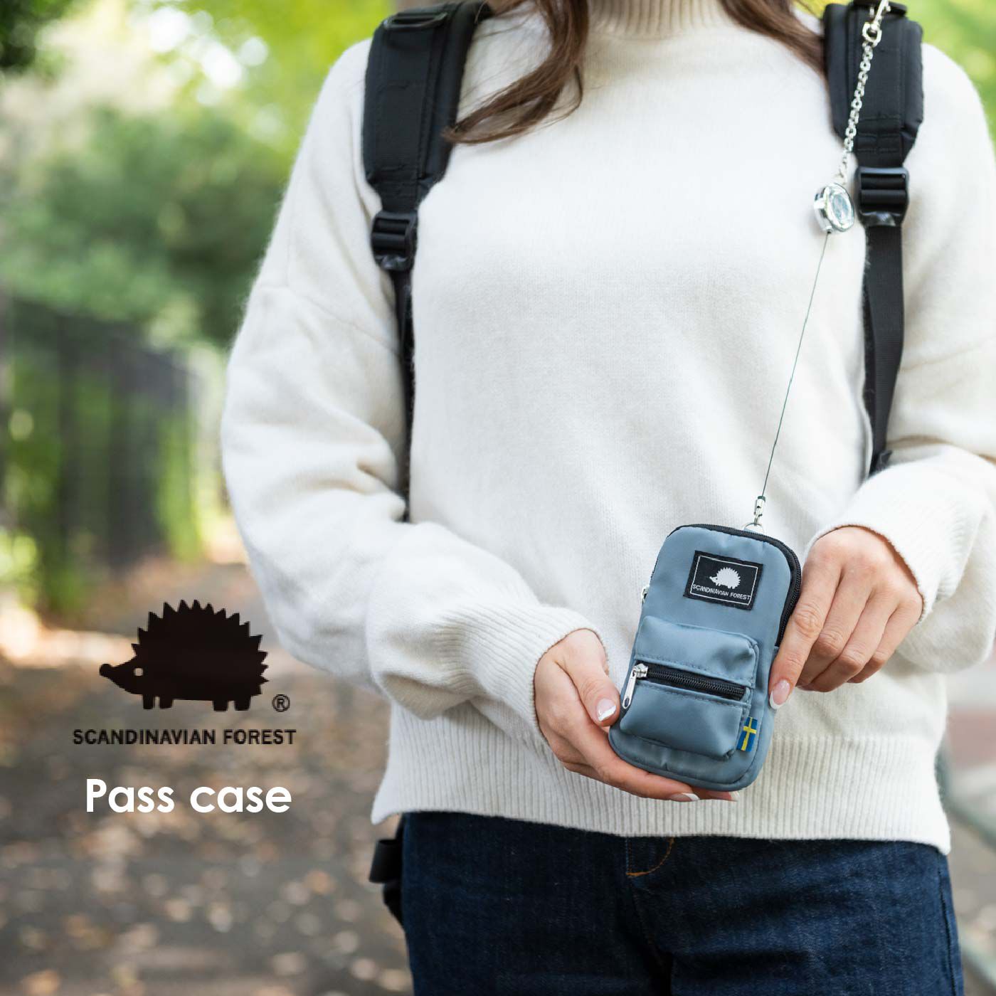 美品  スカンジナビアン フォレスト かわいいリュック型パスケース バッグ