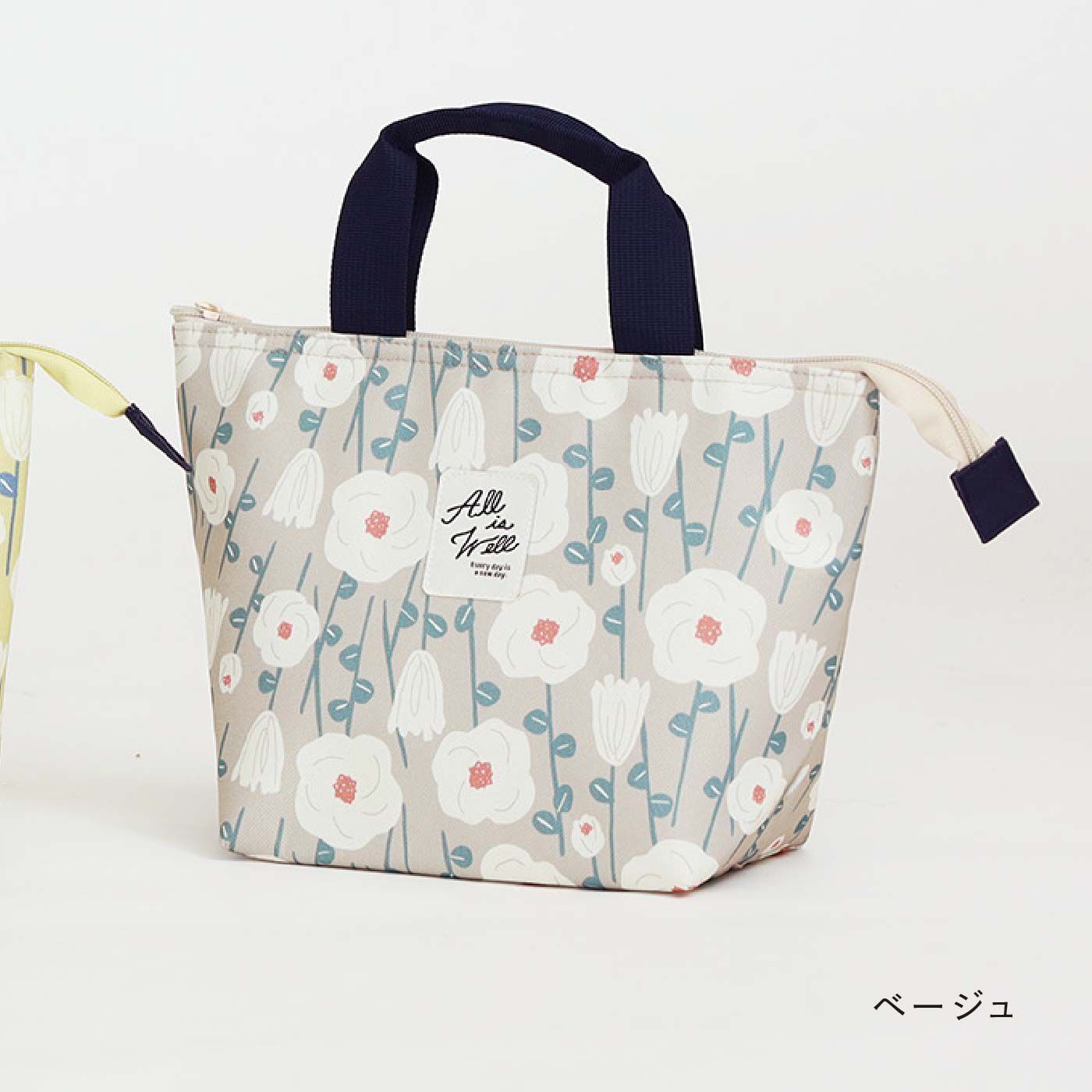 FELISSIMO PARTNERS|お出かけ気分があがる　かわいい花柄の簡易保冷保温ランチミニトートバッグ