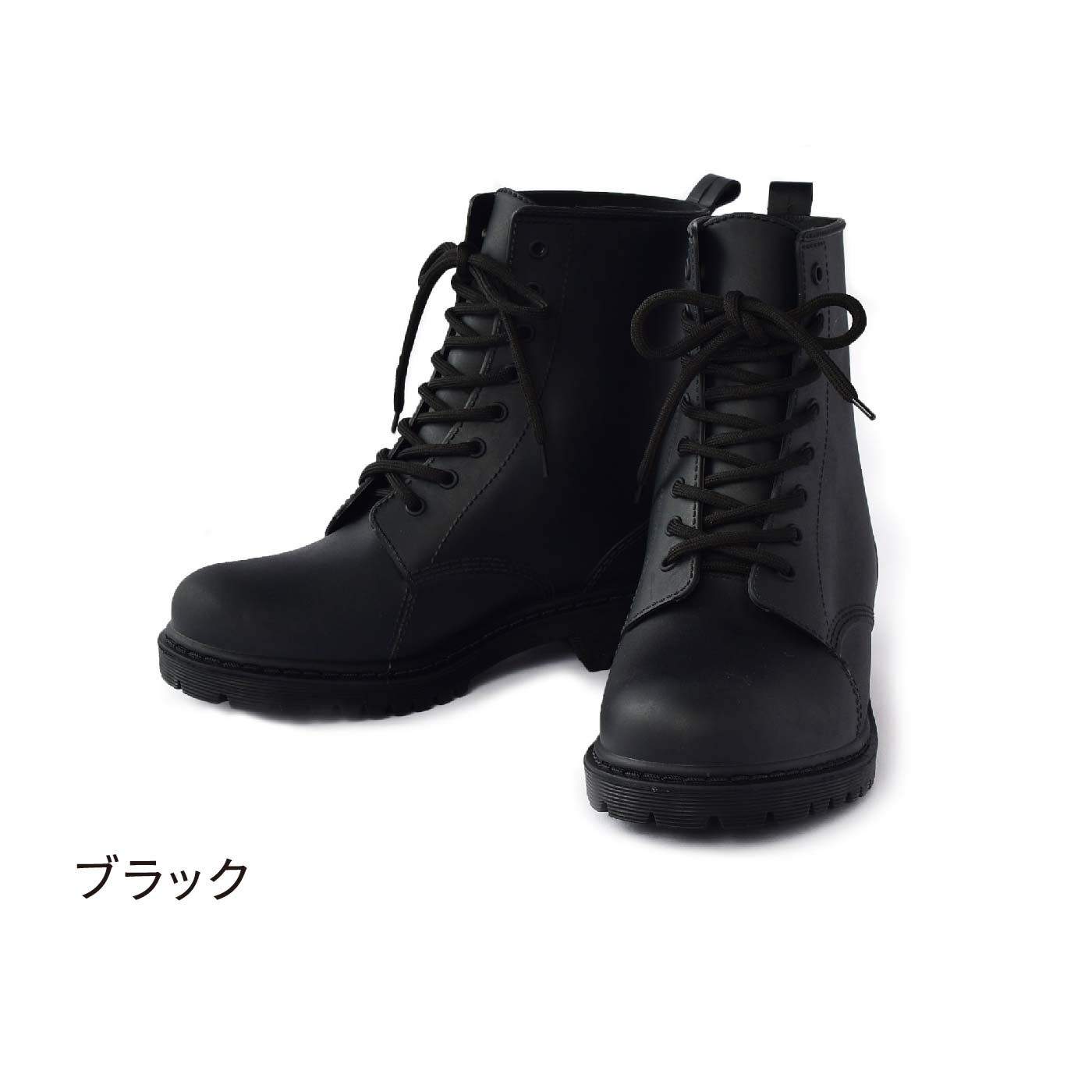 CORRIENTE 軽くてしなやかなレインブーツ　レースアップデザイン〈ワイン〉