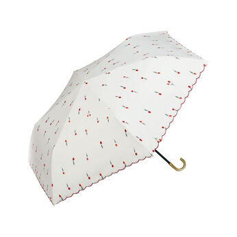 FELISSIMO PARTNERS | 刺しゅうがかわいい 遮光 プチチューリップ折りたたみ傘
