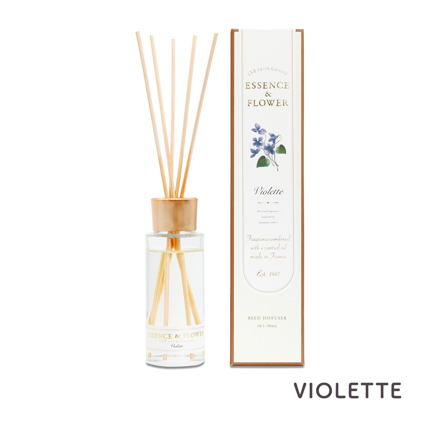 FELISSIMO PARTNERS|フランス産オイルのエレガントな香り LVFリードディフューザーの会（5回予約）|幻想的なスミレの花をイメージした、爽（そう）快感のある香り。