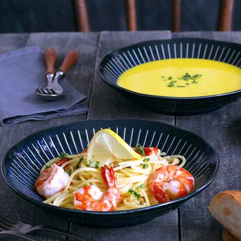 FELISSIMO PARTNERS | ハンプやデニムみたいなパスタ＆スープ皿２枚