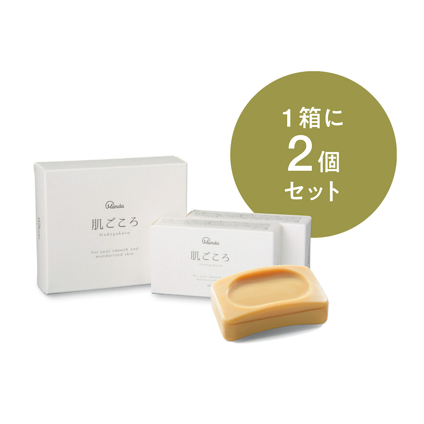 FELISSIMO PARTNERS|すこやかなお肌を応援する 万田酵素の石けん 肌ごころ2個セットの会（3回予約）|●1回のお届けセット内容です。