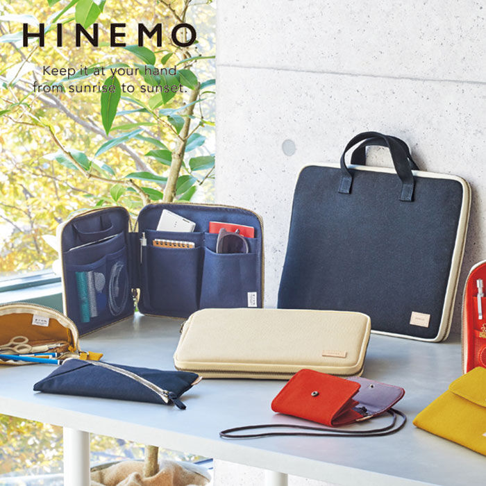 FELISSIMO PARTNERS|大きく開いて使いやすい　HINEMOアコーディオンポーチ ミニ