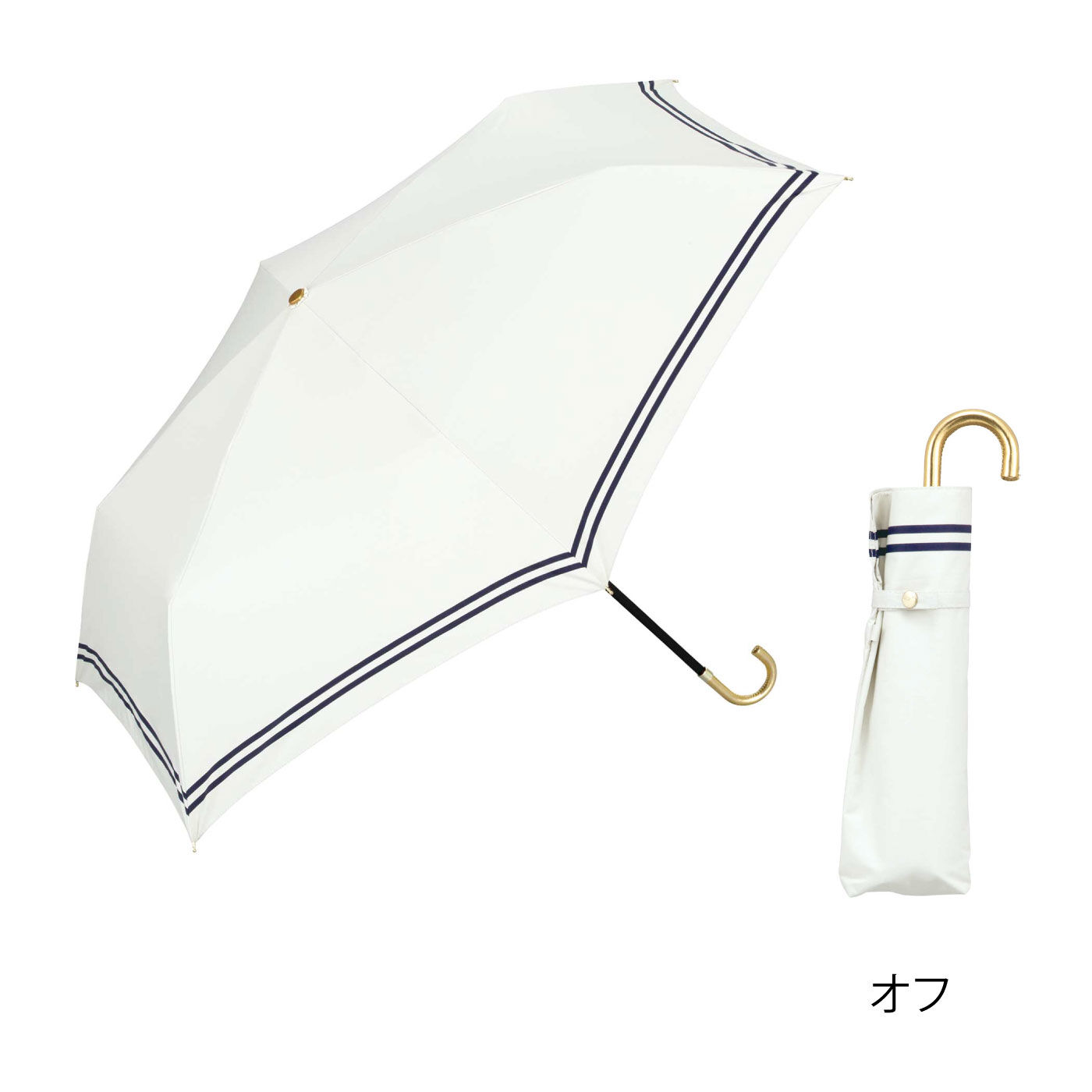 FELISSIMO PARTNERS|Ｗｐｃ.　小さくても頼れる相棒　コンパクト折りたたみ傘遮光セーラー晴雨兼用