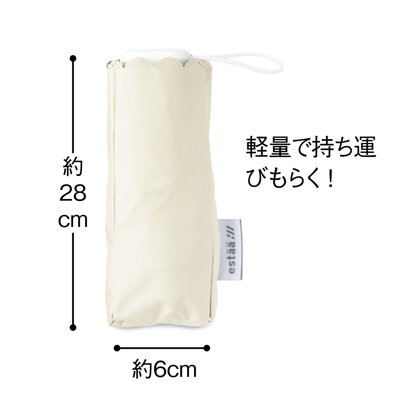 FELISSIMO PARTNERS|晴れ間に花咲く 晴雨兼用折りたたみ日傘〈遮光率100％〉