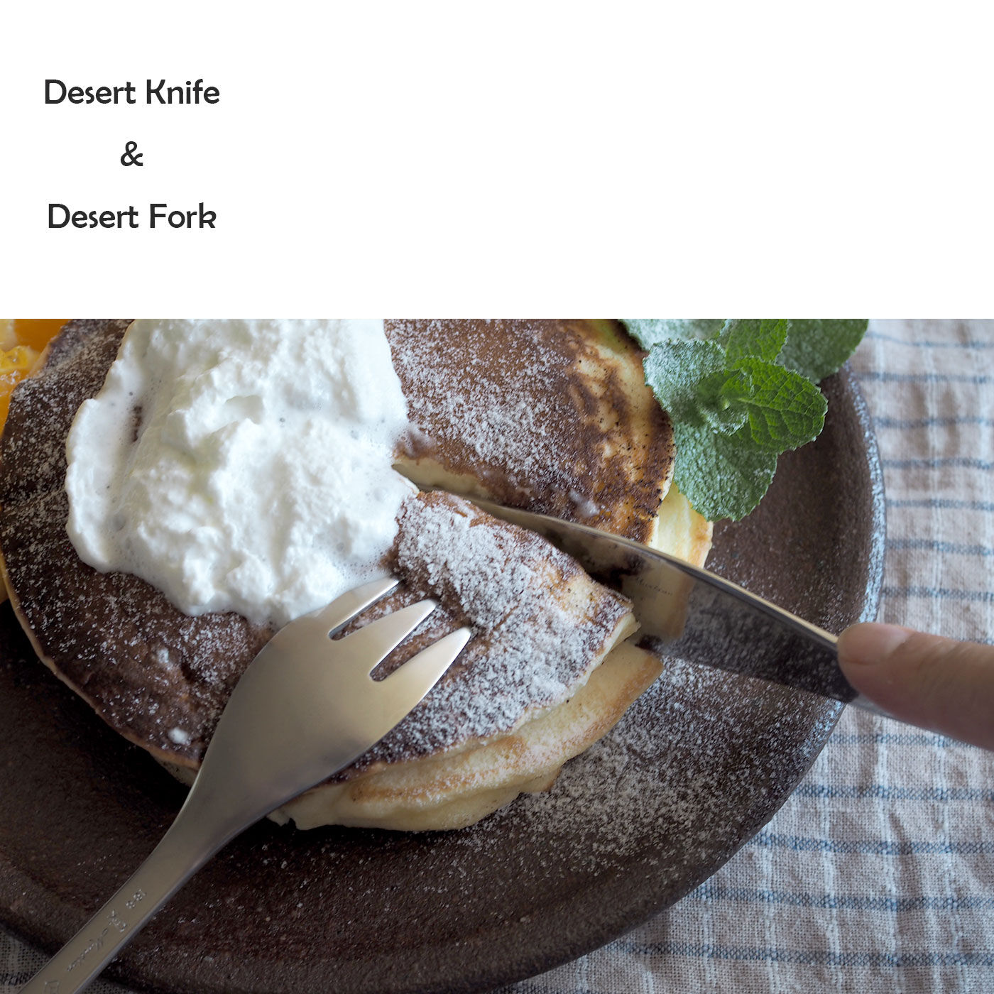 FELISSIMO PARTNERS|柳宗理　しあわせパンケーキを食べるデザートナイフとデザートフォークセット