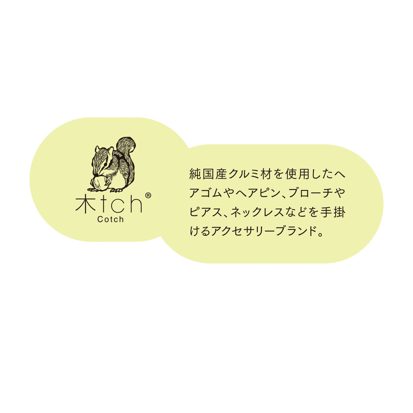 FELISSIMO PARTNERS|木tch（コッチ） 日本の森のクルミでできた ウィークデイを彩るヘアゴムの会（5回予約）
