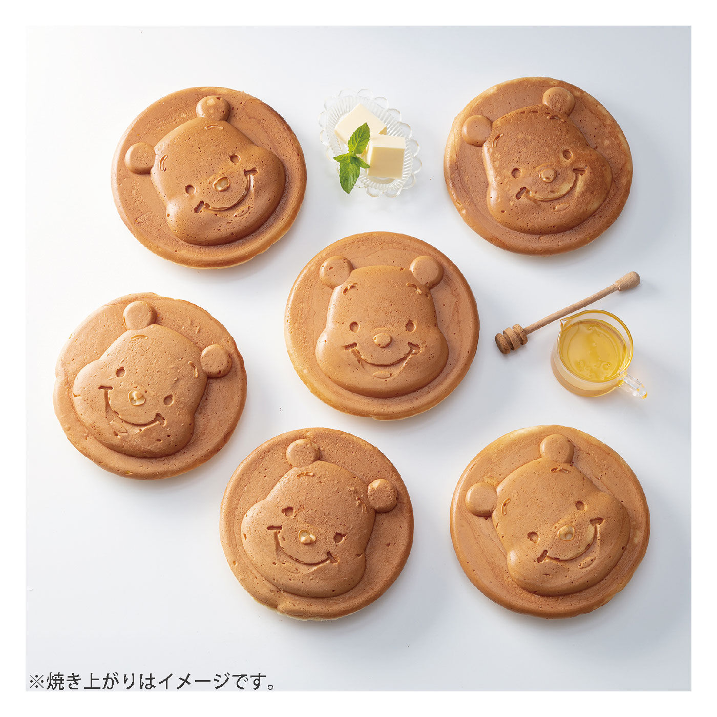 FELISSIMO PARTNERS|かわいい！両面焼き印入りアルミホットケーキメーカー（くまのプーさん）