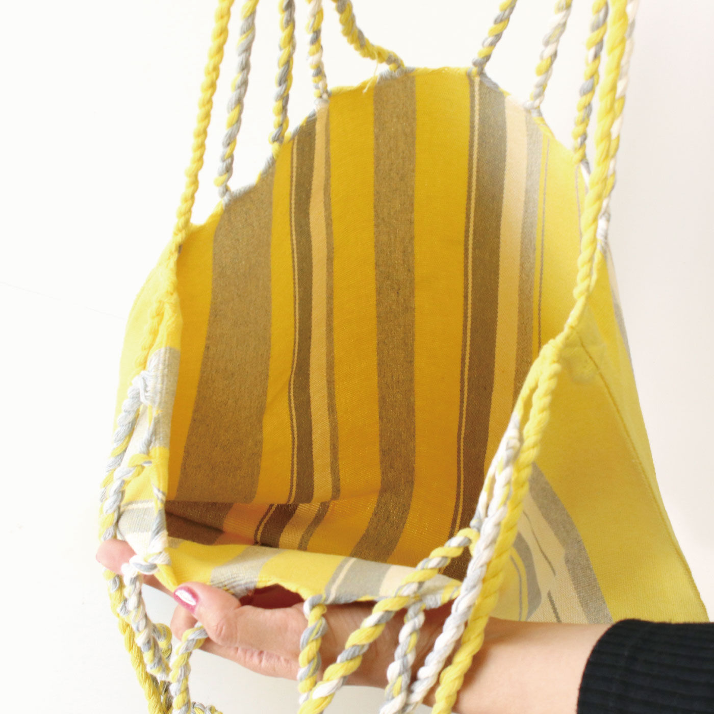 FELISSIMO PARTNERS|色とりどりのひもとストライプが美しい　RAYA リサイクルコットンバッグ