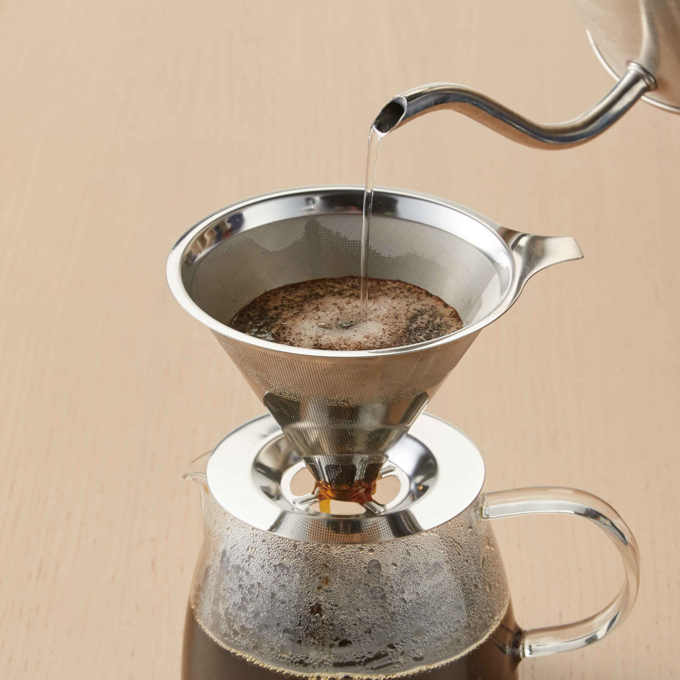 FELISSIMO PARTNERS|コーヒー豆本来の味や香りが楽しめるペーパーレス　ステンレスコーヒーフィルター