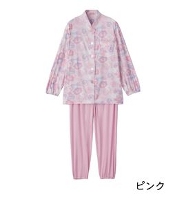 FELISSIMO PARTNERS | 大きめボタンのびのびストレッチパジャマＰＫ